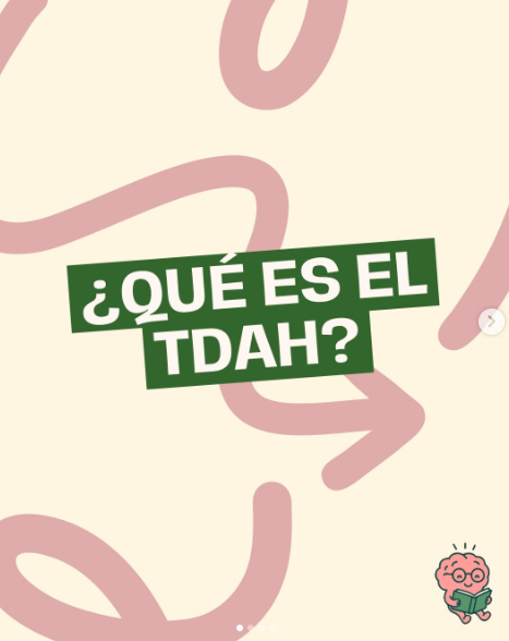 Publicación de Instagram sobre TDAH